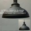 lampu gantung resto cafe hitam dop 30 cm