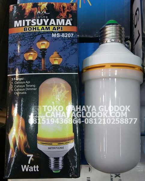lampu mitsuyama ms-8207 bohlam api 7 watt