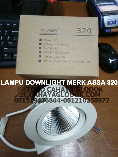 lampu downlight led merk assa 320