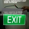lampu exit emergency led