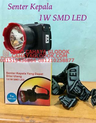 lampu senter kepala led