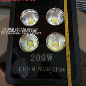 lampu sorot led merk miyalux 200 watt