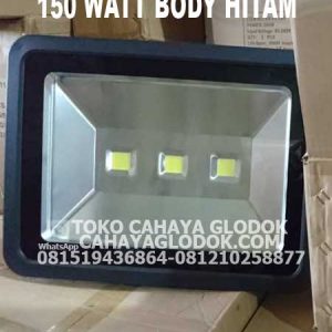 lampu sorot led mthl body hitam