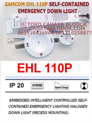 samcom ehl110p emergency downlight halogen