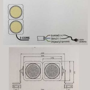 lampu traffic light yellow