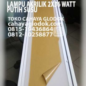 lampu cover akrilik 2x36 watt