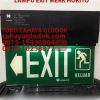 lampu emergency exit sign merk hokito