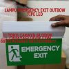 lampu exit led outbow