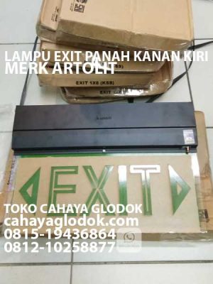 lampu emergency exit merk artolite