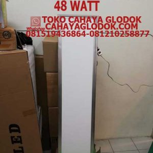 lampu plafon 30x120 cm silver