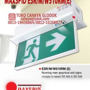 lampu exit led maxspid