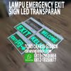 lampu exit transparant