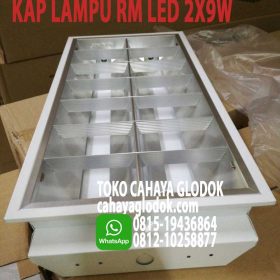 Lampu RM 2x18 watt Mirror Louver - Cahaya Glodok