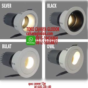 lampu downlight pinhole 12w