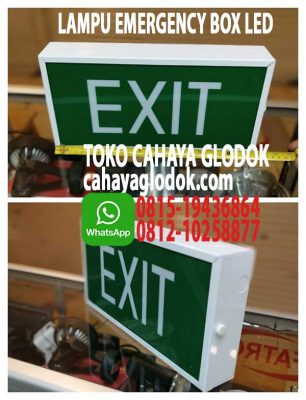 lampu exit tipe box