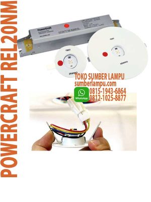 lampu emergency powercraft rel20nm