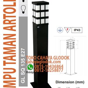 lampu taman artolite gl-sq-130