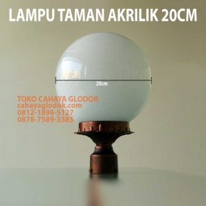 lampu taman akrilik 20cm
