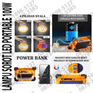 lampu sorot led portable
