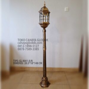 lampu taman bollard vintage