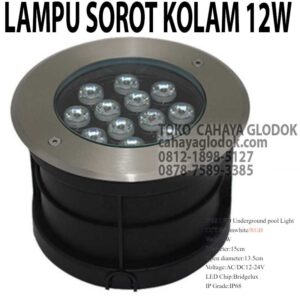 lampu sorot lantai kolam