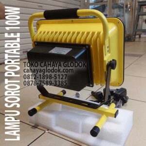 lampu sorot portable 100w
