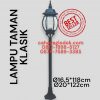 lampu taman pedestrian klasik