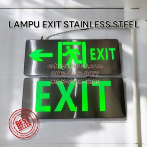 lampu exit stainless led