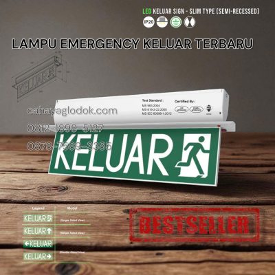 lampu emergency keluar led