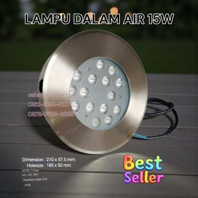 lampu kolam dalam air