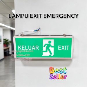 lampu exit emergency gedung