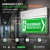 lampu exit jalur evakuasi led 3w