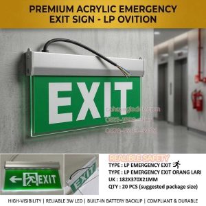 lampu exit led ovition 3w led