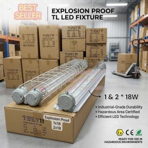 lampu explosion proof 2x18w