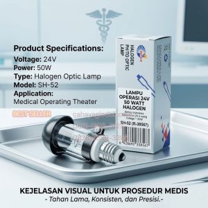 lampu operasi donar 24v 50w sh-52