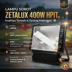 lampu sorot zetalux 400w hpit