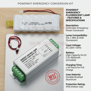 trafo emergency lampu tl fluorescent