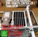 Lampu Jalan Solarcell 50w + Remote lampu jalan solarcell 50w