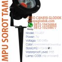 Lampu Taman Sorot Merah LED 7W lampu taman sorot merah