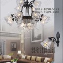 lampu gantung dekorasi kristal