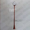 Jual Lampu Taman Bulat 40cm Tiang 3 Meter Bening lampu taman bulat 40cm